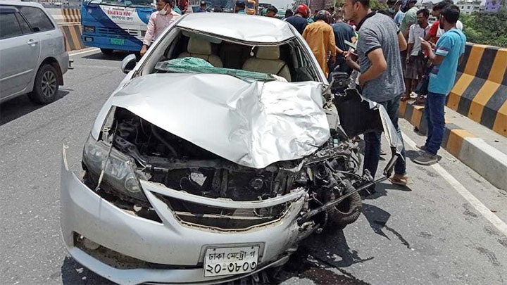 গাজীপুরে কোনাবাড়ি ফ্লাইওভারে সড়ক দুর্ঘটনায় নিহত ৩