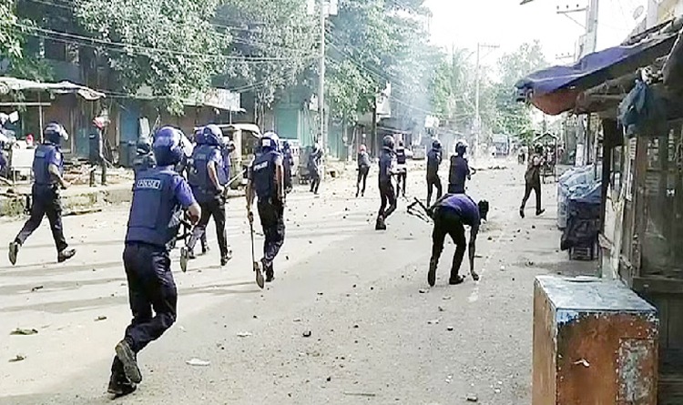 মুন্সিগঞ্জে পুলিশের সঙ্গে বিএনপির নেতাকর্মীদের সংঘর্ষ