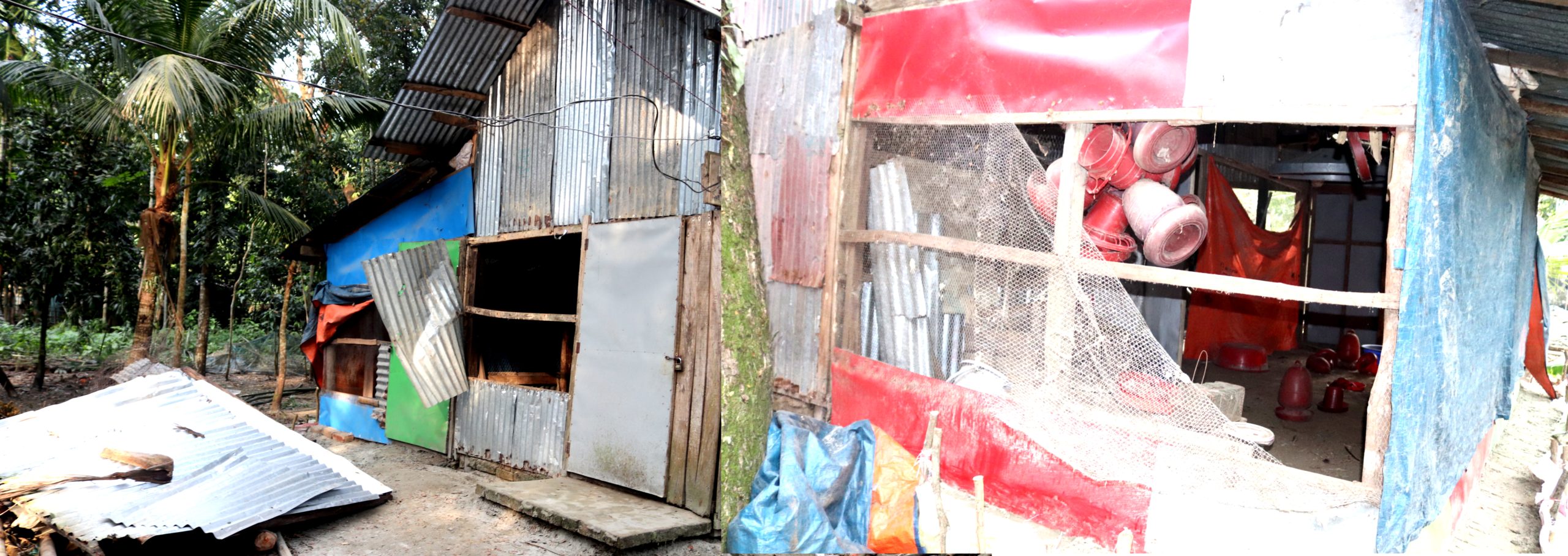 মাধবপাশায় পুলিশ সদস্যর মুরগী লুট