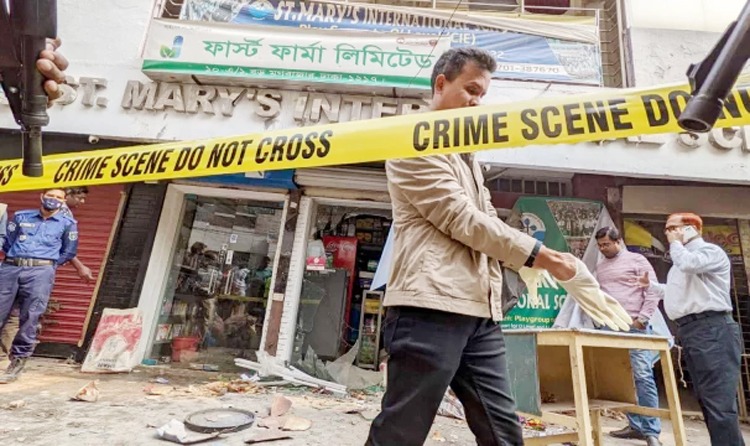 রাজধানীর মগবাজারে ড্রাম বিস্ফোরণ, আহত ৪