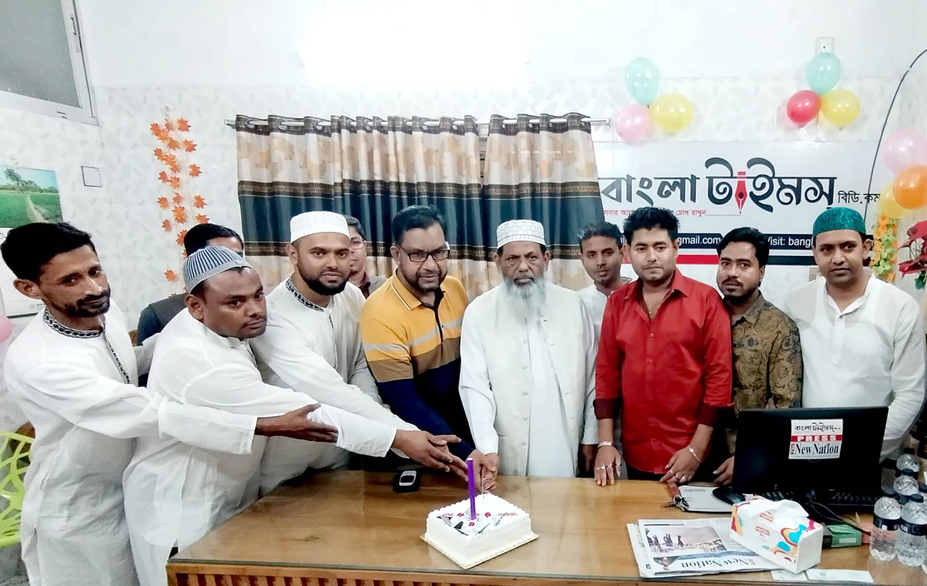 বরিশালে বাংলা টাইমস বিডি ডট কমের প্রতিষ্ঠা বার্ষিকী ও অফিস উদ্ধোধন