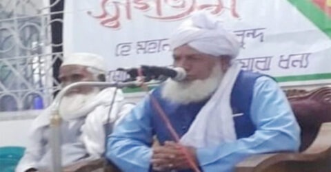 ওয়াজ মাহফিলে বয়ানরত অবস্থায় মৃত্যুর কোলে ঢলে পড়লেন ইমাম