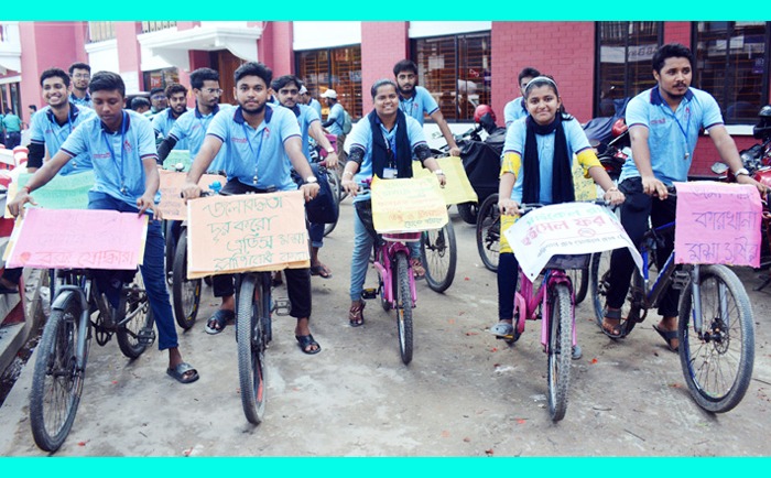 বরিশালে ডেঙ্গু সচেতনতায় বাইসাইকেল র‍্যালি