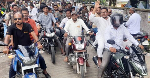 ১৫৭ উপজেলায় তিন দিনের জন্য মোটরসাইকেল চলাচল বন্ধ