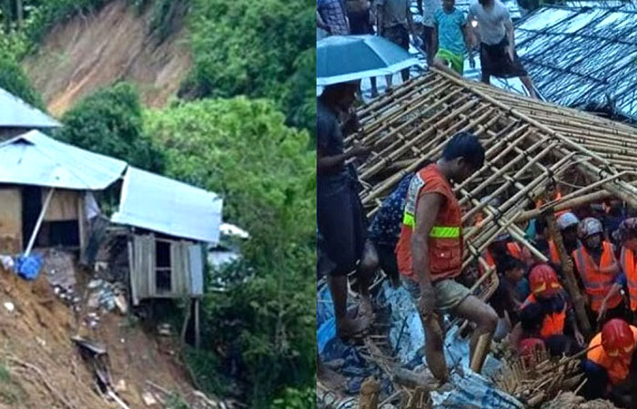 কক্সবাজারে টানা ভারী বর্ষণে পাহাড় ধসের পৃথক ঘটনায় নিহত ৪