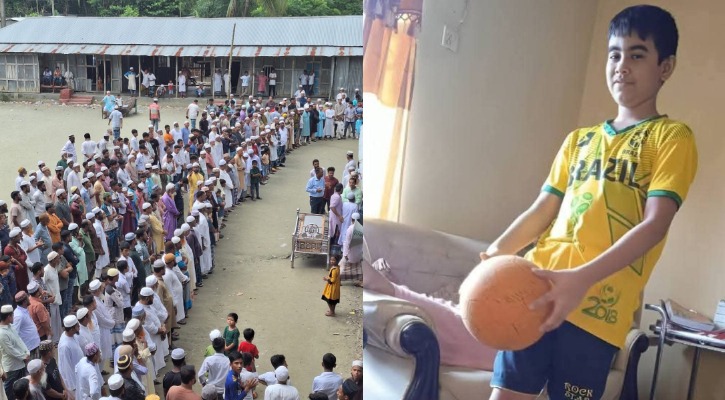 যুদ্ধবিমান বিধ্বস্ত: ৭ম শ্রেণির ছাত্র সামিউলের দাফন সম্পন্ন