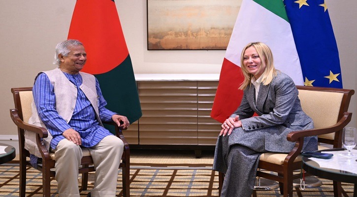 প্রধান উপদেষ্টার সঙ্গে ইতালির প্রধানমন্ত্রী ও ফিনল্যান্ডের প্রেসিডেন্টের বৈঠক