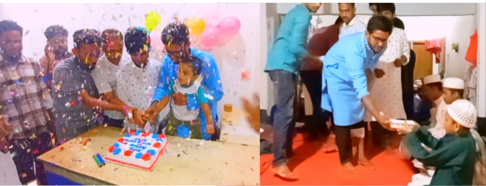 বাউফলে স্বেচ্ছাসেবক দল নেতার জন্মদিনে এতিম শিশুদের মাঝে খাবার বিতরণ