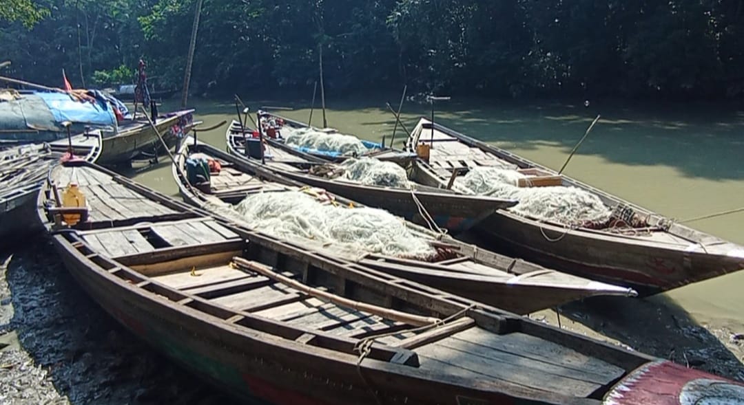 বাউফলে অবরোধ উপেক্ষা করে ভোলা থেকে ট্রলার এনে মাছ শিকারের অভিযোগ